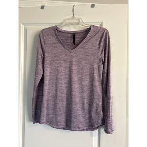 GUC 90 Degree Women's Work Out Shirt Athleisure Purple/White Size Small